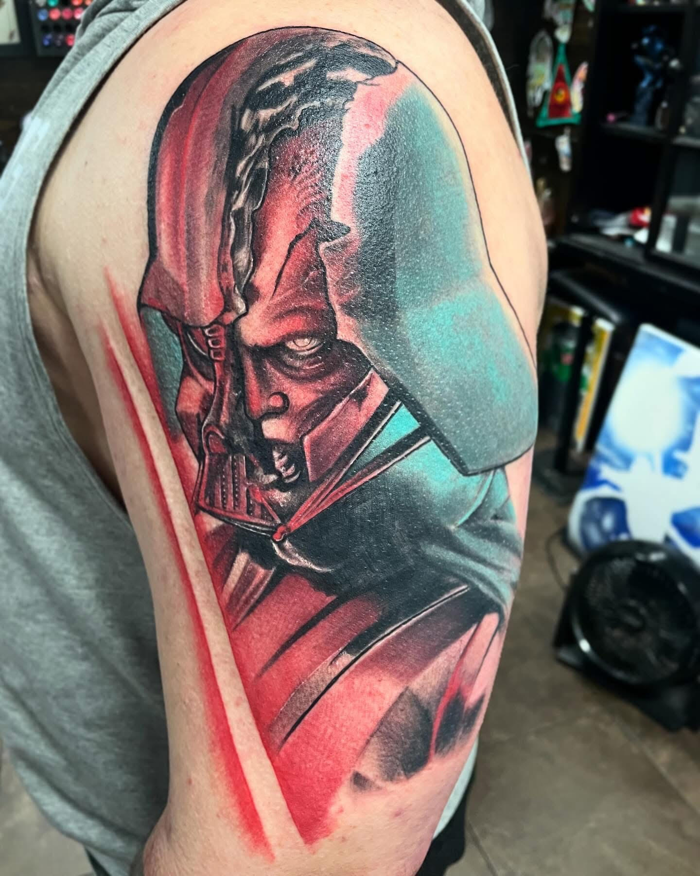 Manga tattoo by Cody Crochet - Cursed Ink Society artistry